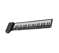 Electronic Piano Multifunctional 49 Key Roll Up Foldable Portable Electronic Piano Music Instrument(Black)