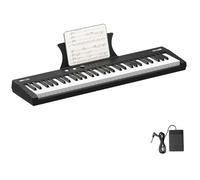 Electronic Piano Professional 61 Key Portable Semi Weighted Electronic Keyboard Piano With Built In Speakers