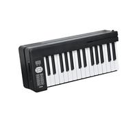 Electronic Piano Professional Multifunctional Electronic Piano Portable 61 Key Foldable LCD Display(Black)