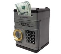 Electronic Piggy Bank for Kids - ATM Savings with Fingerprint Simulation | Strong Password for & Bills Funny Gift