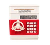 Electronic Piggy Bank Password Safe Box Money Boxes for Children Digital Coins Cash Saving Deposit ATM Machine Kid Gifts(Bianco)