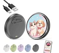 Electronic Pixel Badge Digital Display Pin Photo Video GIF - 1.7" HD Touch Screen Electronic Badge with Pin, Custom Photo Slideshow & Video Display (Black)