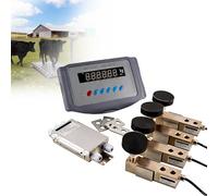 Electronic Platform Scale, Professional High Precision Indicator Load Cell Scale, Minimum Capacity Of Approximately 4500lbs, With 1 Wire Junction Box, Loadometer Floor Scales For Animal(1 T)