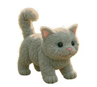 Electronic Plush Cat Toy - 19cm Interactive Electronic Pet, Cute Kitten Companion, Animatronic Cat With Meow Sounds | Realistic Stuffed Animal Gift For Daughter Son Girls Boys Family Home