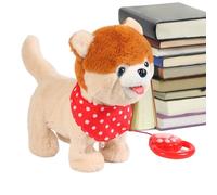 Electronic Plush Puppy Toy - 11.02 Inch Interactive Walking Dog | Battery Operated Plush - Soft Material with Realistic Sounds, Tail Wagging, Singing and Touch Response for