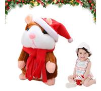 Electronic Plush Toy - Talking Hamster Animal Doll, Lightweight | Sound Record Repeats What You Say Mimicry Pet Interactive Children Early Learning Girl Boy Professional Toy System Device