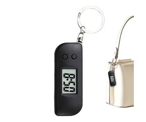 Electronic Pocket Clock - Glow Display Technology, Easy-Read Time Format, Multipurpose Keychain Holder, Shock-Resistant Digital Mechanism | Youth Travel Companion During Evening Walks Or Trips