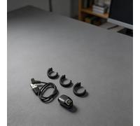 Electronic Prayer Reminder Ring Featuring Clear Screen And Long Standby Time For Muslim Worship Practices White Color Option(Black)