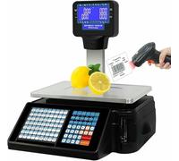 Electronic Price Computing Scale, 30kg/66 LB Digital Deli Weight Scales, Commercial Food Fruit Meat Produce Counting Weight for Retail Store, Kitchen, Restaurant Market