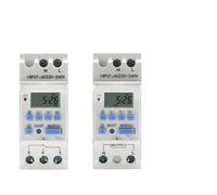 Electronic Programmable Digital TIME Relay Timer Switch Control AC 220V 230V 12V 24V 48V 16A Din Rail Mount 15A 1Pcs(15A,1NO1NC 48V AC DC)
