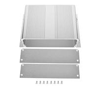 Electronic Project Case Silver Aluminum Alloy Enclosure for Printed Circuit Board Durable Heat Dissipation DIY 48x204x150mm