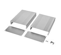 Electronic Project Case Silver White Aluminum Alloy for Printed Circuit Board 68x145x200mm Durable Heat Dissipation Shielding Signal Performance DIY Enclosure