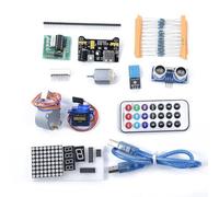 Electronic Project Kit for Arduino For Mega2560 with LCD1602 Stepper Motor Sensors Breadboard STEM Education Set for Students Makers Hobbyists Over 100 Parts