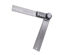 Electronic Protractor with Stainless Steel Ruler, 10-390mm Digital Goniometer Angle Finder Tool - Accurate Digital Measurement, Easy Locking Knob, Ideal for Woodworking and DIY