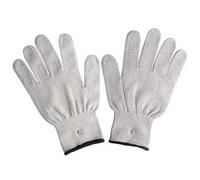 Electronic Pulse Therapy Massage Gloves, TENS Physiotherapy Device with Digital Controller, Grey