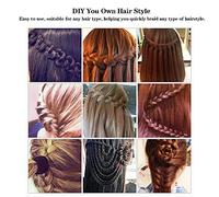 Electronic Quick Twist Hair Braiding Tool USB Powered Automatic Hair Braider Machine Braid Maker DIY Magic Hair Styling Tools for Any Hair Type ABS Material 220mm Size