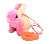 Electronic Rabbit Plushs - Pink Color Toy, Kids Motion Crriters, Cheerful Sound Buddy, Animated Bunny Friend | Interactive Pink Bunny Robot for Children Indoor Games Birthday Surprise Use
