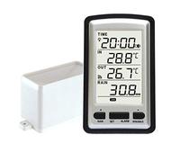 Electronic rain gauge, portable wireless rain gauge, high precision, radio controlled digital rain gauge, rain gauge, thermometer, humidity meter for indoor and outdoor use