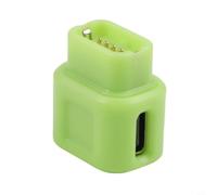 Electronic Rear Derailleur Charging Adapter Type-c To 4-pin For Di2 12-speed R9270 R9250 R8170 R8150 R7170 Rx825 Abs Construction(Yellow Green)