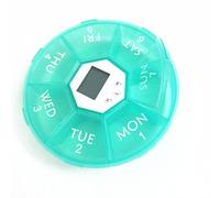 Electronic Reminder Pill Box, Automatic Medication Reminder 7 Days Pill Organiser with Timer for Prescriptions, Vitamins and Supplements (Green)