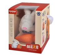 Electronic Robot Dog Interactive Robot Puppy Acts Like A Real Puppy Stuffed Animal Dog Battery Operated Cute Walking Dog for Gifts (A)