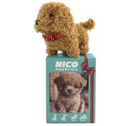 Electronic Robot Dog Realistic Dog Toy Acts Like A Real Puppy Interactive Plush Puppy Toy Battery Operated Cute Walking Dog Barking Tail Wagging for Girls Boys