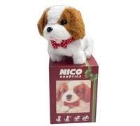 Electronic Robot Dog Realistic Dog Toy Acts Like A Real Puppy Interactive Plush Puppy Toy Battery Operated Cute Walking Dog Barking Tail Wagging for Girls Boys