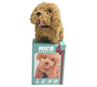 Electronic Robot Dog Realistic Dog Toy Acts Like A Real Puppy Interactive Plush Puppy Toy Battery Operated Cute Walking Dog Barking Tail Wagging for Girls Boys