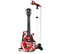 Electronic Rock Guitar and Stand Microphone Musical Instrument Toy