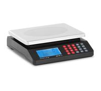 Electronic Scale 30 kg / 1 g 21.5 x 17.5 cm Dual LCD - Letter Scales by Steinberg Systems Black,Blue