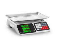 Electronic Scale 30 kg / 1 g 34.1 x 24.1 cm 6 LCD - Price Calculating Scales by Steinberg Systems