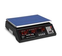 Electronic Scale 30 kg / 2 g 33 x 24 cm 6 LED - Price Calculating Scales by Steinberg Systems Black