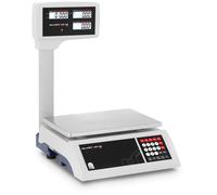 Electronic Scale 30 kg / 5 g 31 x 21 cm 6 LCD Raised Display - Price Calculating Scales by Steinberg Systems Silver,White