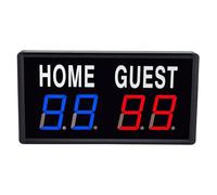 Electronic Score Keeper LED Scoreboard with Remote Control for Games Basketball Table Tennis Badminton Indoor Outdoor Aluminum Alloy Size 8.7x4.5x1.4in