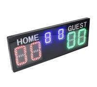 Electronic Scoreboard Bright LED Display Digital Score Keeper with Remote for Volleyball Basketball Soccer 6 Digit Portable Size