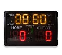 Electronic Scoreboard with Buzzer and Remote, Portable Tabletop Digital Score Keeper for Basketball, Baseball, Football Games