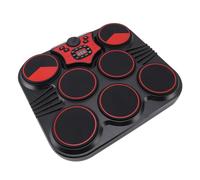 Electronic Set 7 Pads Multi Sounds Rhythms USB Rechargeable Tabletop Practice Pad with Sound Cable Foot Pedal