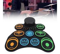 Electronic Set,Roll Up Pad Roll Up Kit Built in Speaker Multiple Sound Effects, Portable Foldable Electronic Practice for Enhancing Performance