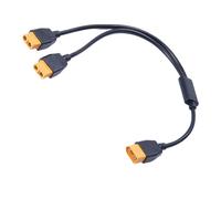 Electronic Setup Branch Cable with Two Output Connector Ends, Y Split Design, Flexible PVC Cover for Work Areas Y Split Power Adapter Branch Connector Harness Pvc Sleeve Compact Routing Wiring Hobby