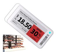 Electronic Shelf Label, Wireless Magnetic Digital Tag, Smart Control for Supermarket Retail, Waterproof, Energy-Efficient Business Signage, 6.5 x 7 cm