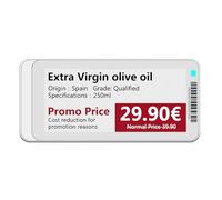 Electronic Shelf Label - Wireless Magnetic Smart Signage, Digital Label Holder | Electronic Display for Shelf Labels, Controll Labels