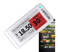 Electronic Shelf Label - Wireless Magnetic Smart Signage | Electric Label Holder, Digital Shelf Label, Display System for Office, Restaurant, Indoor and Outdoor, Library, Garage