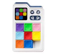 Electronic Sliding Puzzle Game - Digital Block Brain Trainer, Logic Thinking Toy, Smart Learning Device | 1000 Plus Level Teaser Challenge Set For Kids Age Six Up Classroom Home Travel Play