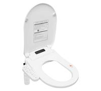 Electronic Smart Bidet Toilet Seat, Heated Toilet Seat with Temperature Control, Warm Air Drying, LED Nightlight, Electric Bidet Seat for Homes Hotels