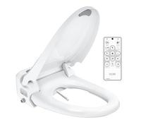 Electronic Smart Bidet Toilet Seat with Dryer, 608XR, Ultimate Version, 5 Cleaning Modes with Water Filter, Self-Cleaning Nozzle, Heated Toilet Seat, Remote and Side Button (608-small)