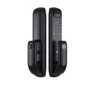 Electronic Smart Door Lock Tuya WiFi Or TTlock APP Frosted Panel Fingerprint Lock/Password/IC Card/Key Unlock For Home(22x200mm,Tuya WiFi Version)