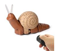 Electronic Snail Toy - Remote Control Animal Toy Vehicle, Realistic Crawling Animal Powered by Rechargeable Battery, Waterproof Robot Simulation Creature, Interactive RC Snail For Cad