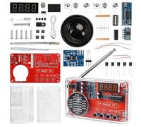 Electronic Soldering Exercise Kit with Digital Radio and Display, DIY Electronic Kit with Charging Module for Beginners, Students and STEM Training - Practical Learning Set for Soldering and Circuits