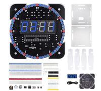 Electronic soldering project set time and temperature display, perfect for educational and DIY enthusiasts