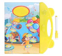 Electronic Sound Book for Kids, Interactive Learning Talking Book, Chinese English Burmese Language Learning with 24 Pages of Pictures, Includes Pen for Easy Use,